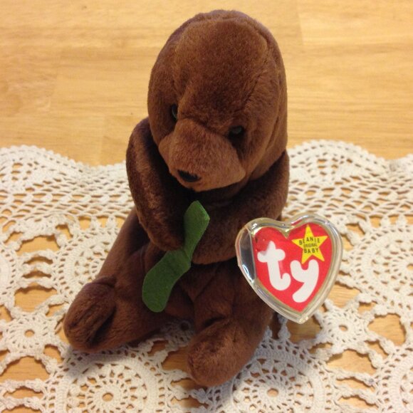 Ty Beanie Baby Seaweed the Otter, Style 4080 - Picture 1 of 10
